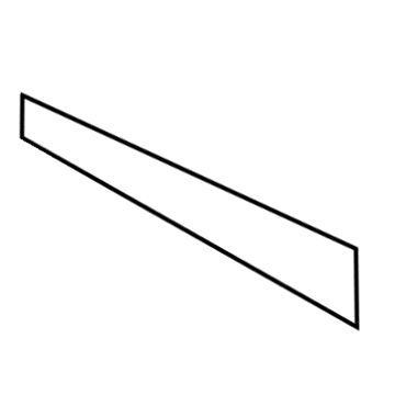 Hyundai 86381-G3000 Black Tape-Rear Door Front, LH