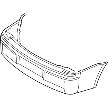 Mopar 4806188AD Rear Primered Bumper Cover