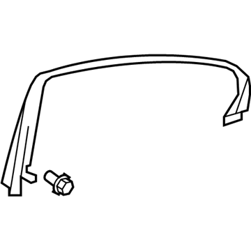 Lexus 67673-50070-C0 Garnish, Rear Door Frame, RH