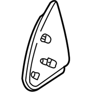 GM 15960124 Cover Asm-Outside Rear View Mirror Opening RH