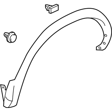 Nissan 93828-6MA0A Over Fender-Rear, RH