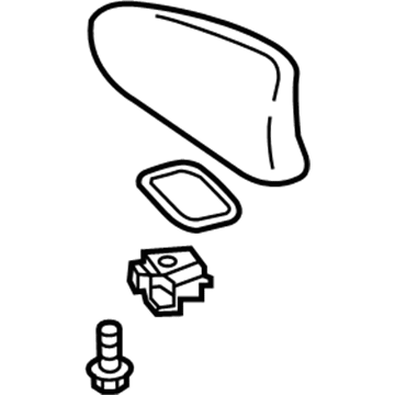 Lexus 86077-53020-B0 Cover Kit, Antenna O