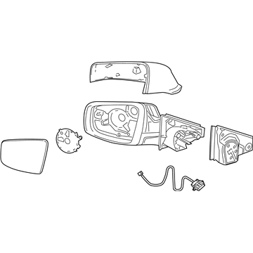 GM 22857577 Mirror Assembly