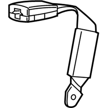 Mopar 6AC54TX7AD BUCKLE AS-BUCKLE ASSY-S/BELT