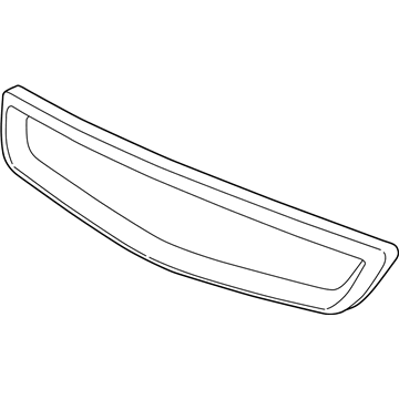 Honda 71122-S02-003ZA Molding, FR. Grille *NH583M* (VOGUE SILVER METALLIC)