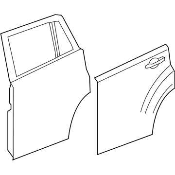 Mopar 68079388AD Door-Rear