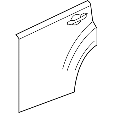 Mopar 68079394AC Door-Rear Door Outer