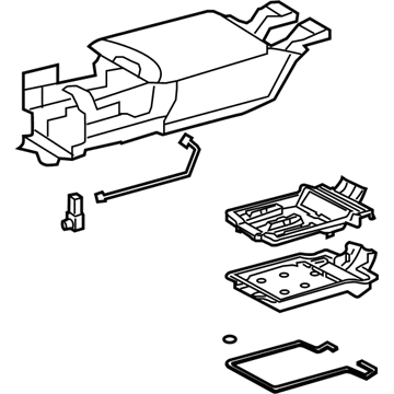 Lexus 589E0-50040-A0 Armrest Assy, Rear Seat