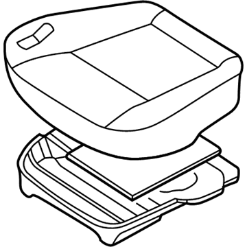 Nissan 87350-2W805 Cushion Assy-Front Seat
