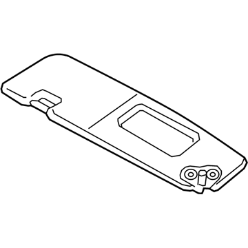 BMW 51-16-7-352-895 Sun Visor With Label, Left