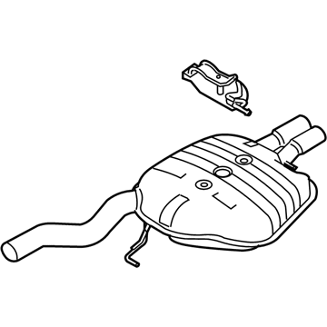 BMW 18-30-7-535-104 Rear Muffler