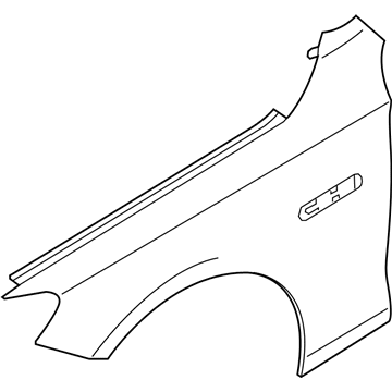 BMW 41-35-5-A03-257 SIDE PANEL, FRONT LEFT