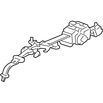 Honda 04869-SHJ-A00ZB Outer Set, Center Seat Belt (Gray)
