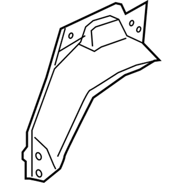 BMW 41-00-7-437-455 Wheel-House Inner Panel, Rear Left