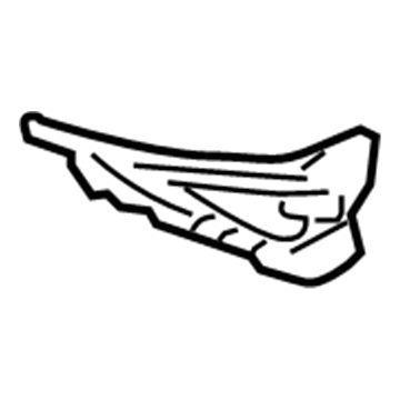 Nissan 78116-JF00A Extension-Rear Fender, RH