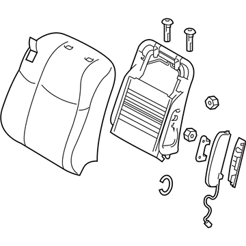 Infiniti 87650-1MA0A Back Assy-Front Seat