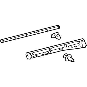 Lexus 75746-0E010 Moulding, Rear Door Outside, Lower LH