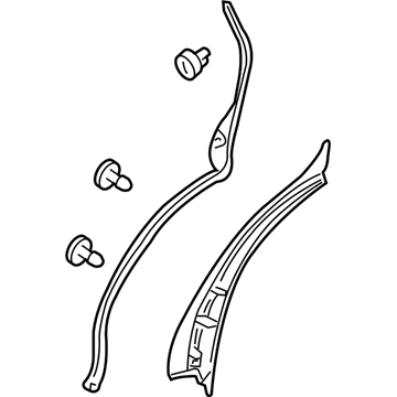 Lexus 67857-0E010 Protector, Rear Door Panel, RH