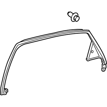 Lexus 67673-48031 GARNISH, Rear Door Frame