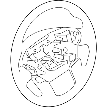 Nissan 48430-EZ51A Steering Wheel Assembly Without Less Pad