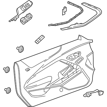 GM 84084157 Door Trim Panel