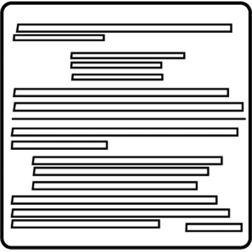 Mopar 5020527AC Label-Mercury Warning