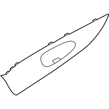Nissan 82682-6MA0A ESCUTCHEON-Rear Door Inside Handle, RH