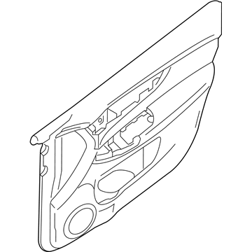 Nissan 82900-6MR0A Finisher Assy-Rear Door, RH