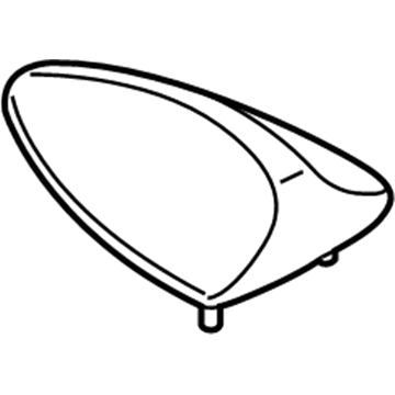 BMW 65-20-9-121-674 Emptyhousing, Luggage-Compartment.Aerial, Primed