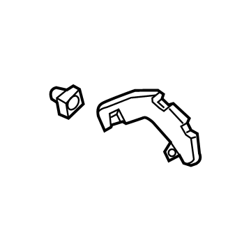 Hyundai 86613-J9000 Bracket Assembly-Rear Bumper Side, LH