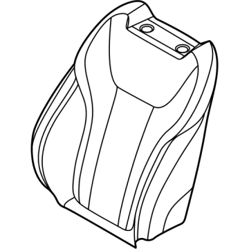 BMW 52-10-7-472-513 Cover, Comfort. Backrest, A/C Leather, Left