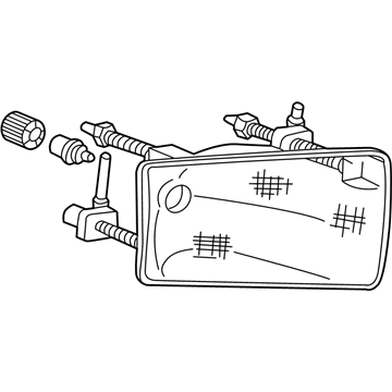 Ford 1C3Z-13008-BA Composite Headlamp
