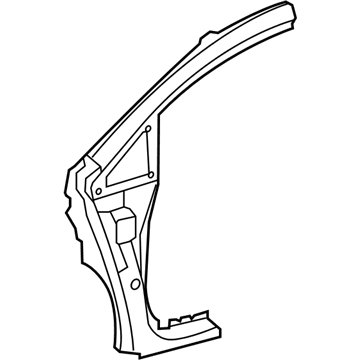 Lexus 61131-75010 Pillar, Front Body, Upper Outer RH