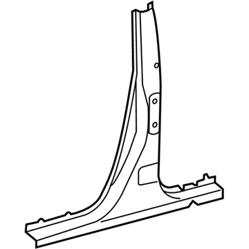 Lexus 61311-75010 Pillar, Center Body, Outer RH