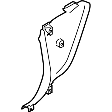 BMW 51-43-7-250-868 Side Trim Panel, Front Right Bottom