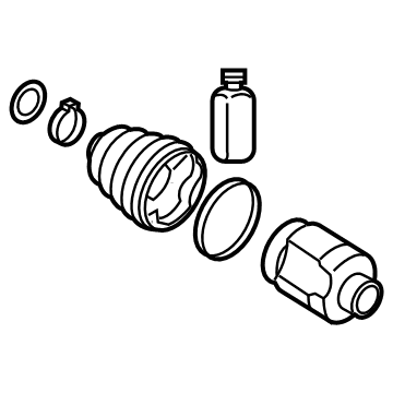 Kia 495R3AT001 JOINT KIT-DIFF SIDE