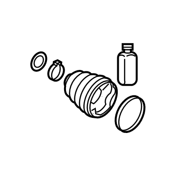 Kia 495R5AT001 BOOT KIT-DIFF SIDE,R
