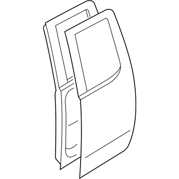 Nissan 82100-ZL40B Door Rear RH