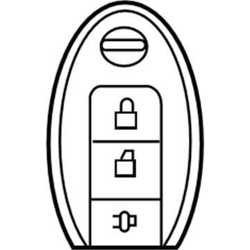 Nissan 285E3-EM31D Remote Control Key Fob (With I-Key)