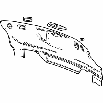 GM 84921432 Rear Panel Trim