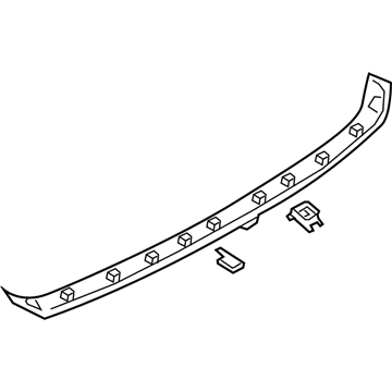 BMW 51-16-7-446-336 TAILGATE HANDLE STRIP WITH L