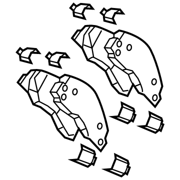 Mopar 68461656AC PAD KIT-FRONT DISC BRAKE
