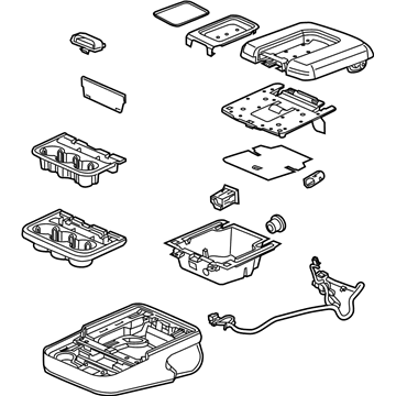 GM 84036810 Armrest Assembly
