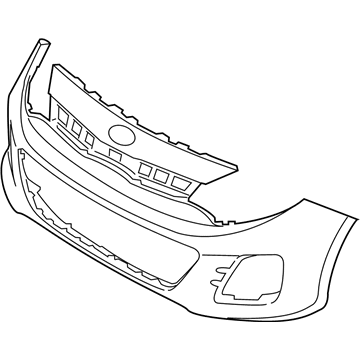 Kia 865111W700 Front Bumper Cover