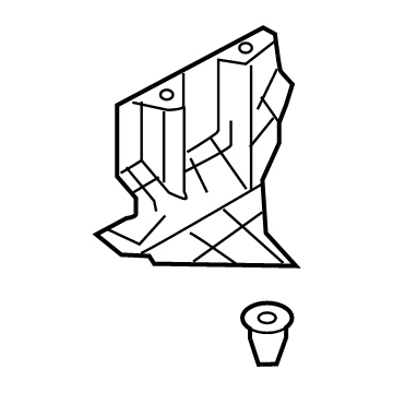 Hyundai 86691-D3000 Cover-Rear Bumper Under, LH