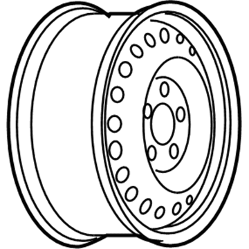 GM 9595657 Wheel, Steel