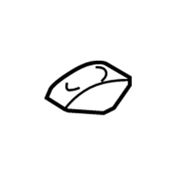 Toyota 73717-50011-C0 Anchor Plate Cover BLACK