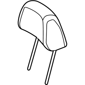 Mopar 1UN78BD3AA HEADREST-Front