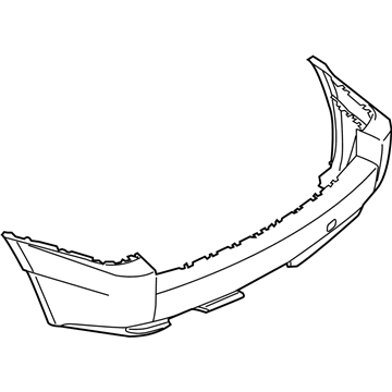 BMW 51-12-3-416-947 Panel, Bumper, Primed, Rear