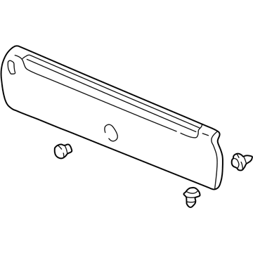 Honda 84640-S0X-A11ZA Lining Assy., RR. Panel *NH284L* (LIGHT QUARTZ GRAY)
